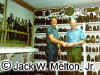 Jack and Tom Dickey in Tom's Relic Room in 1987